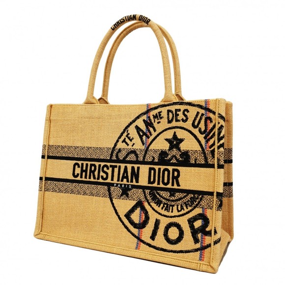 Christian Dior Tote Bag Book Canvas Beige - Picture 1 of 14